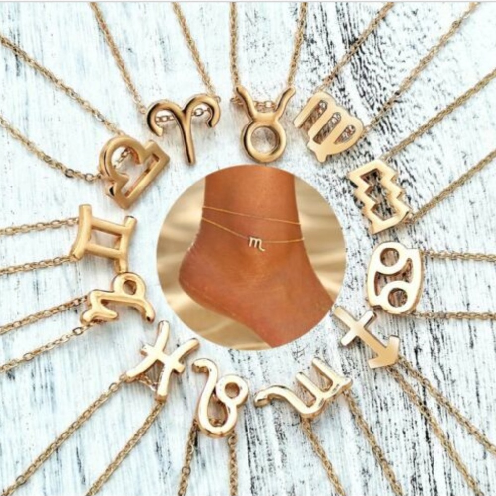 Aquarius - Zodiac ♒️ Sign Necklace w/ Card - Picture 5 of 6
